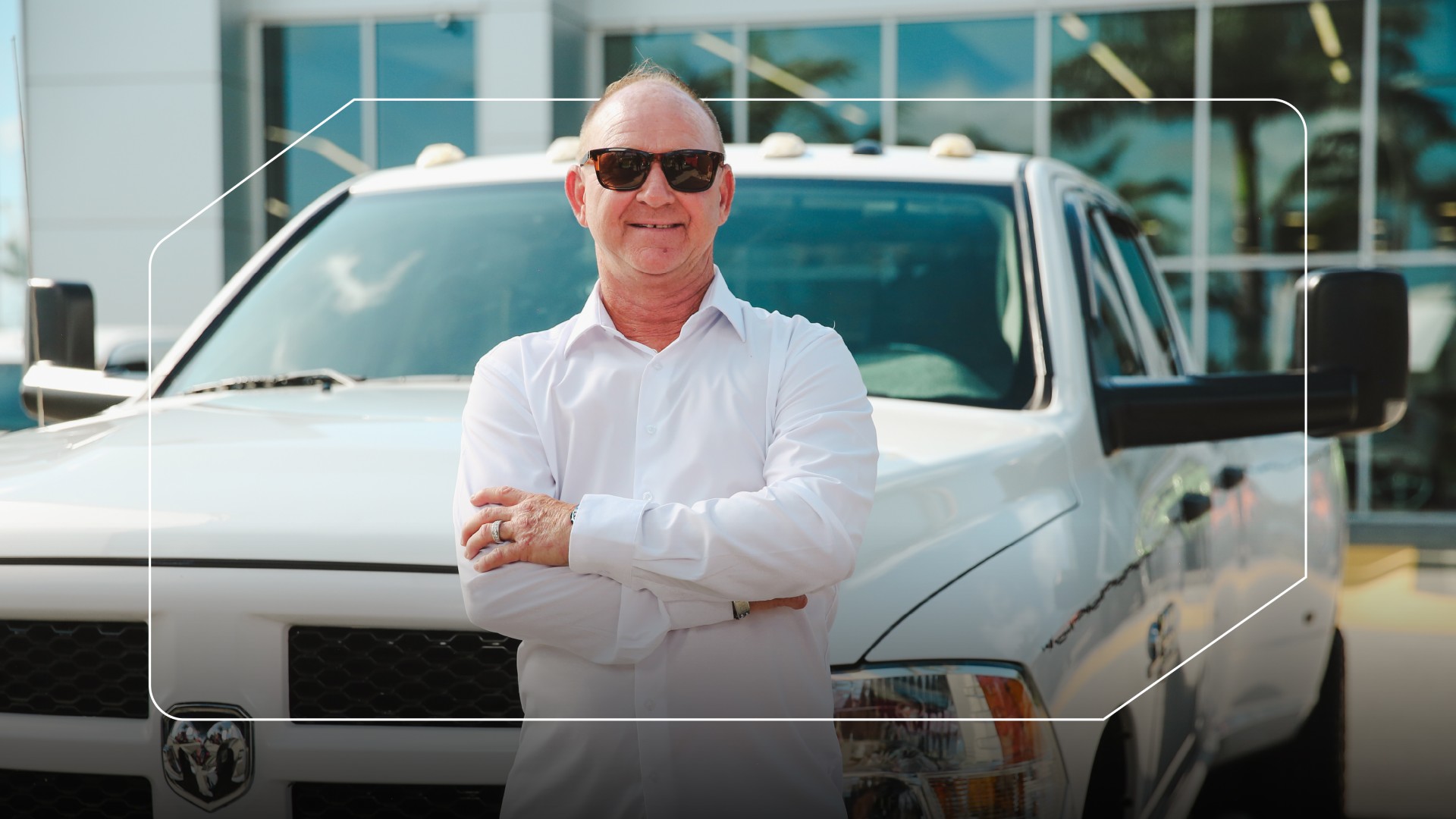 Darren with his Ram truck