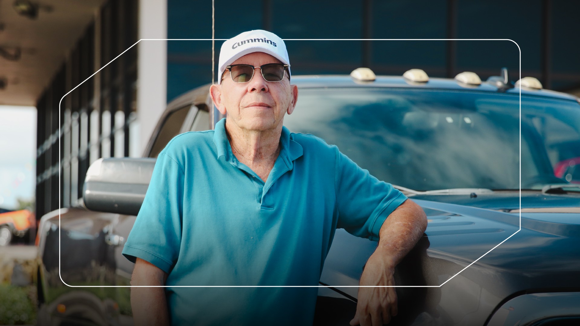 Warren with his Ram truck