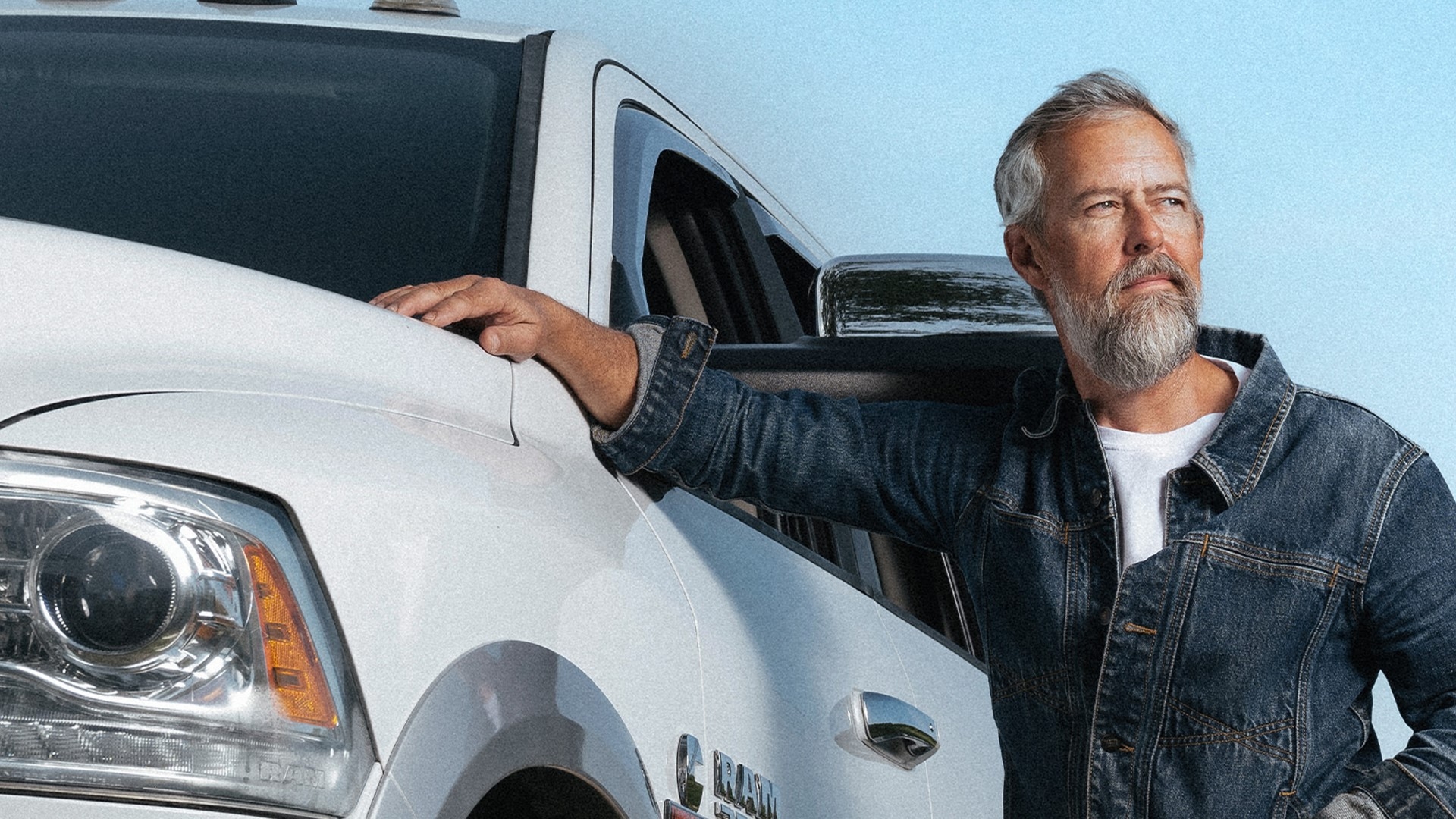 Man with a white truck